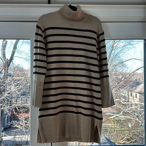 Gap stripe mini sweater dress; size xs